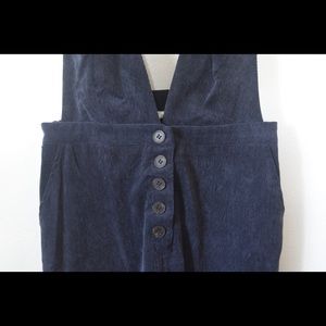 NWT Lush Navy corduroy overalls